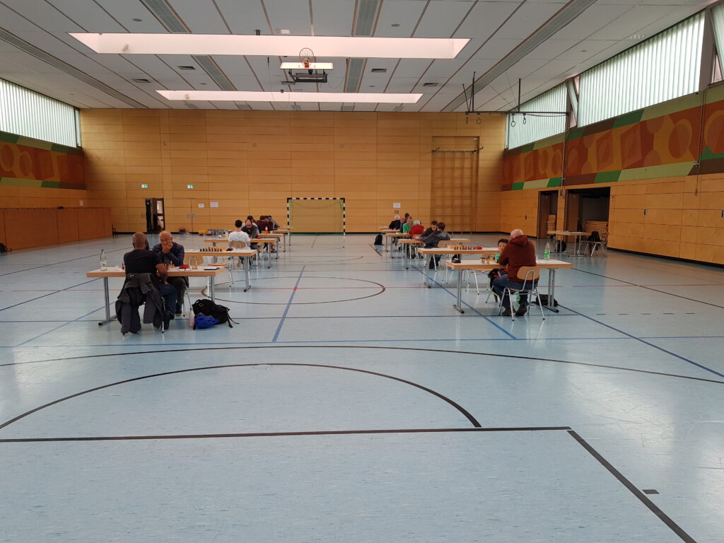 Ein Blick in den Turniersaal